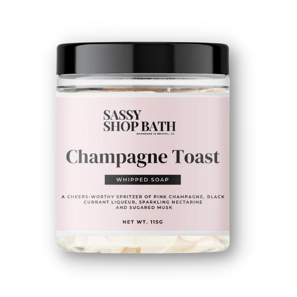 Sassy Scents Champagne Toast Whipped Soap 115g (British brand)