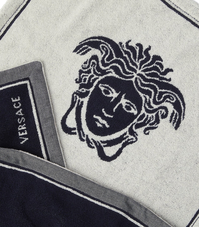 Versace Medusa towel with jacquard design (British brand)