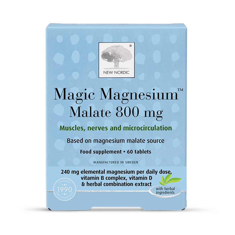 New Nordic magic magnesium malate tablets 60ct , imported from the UK