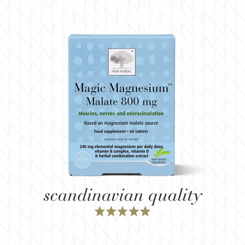 New Nordic magic magnesium malate tablets 60ct , imported from the UK