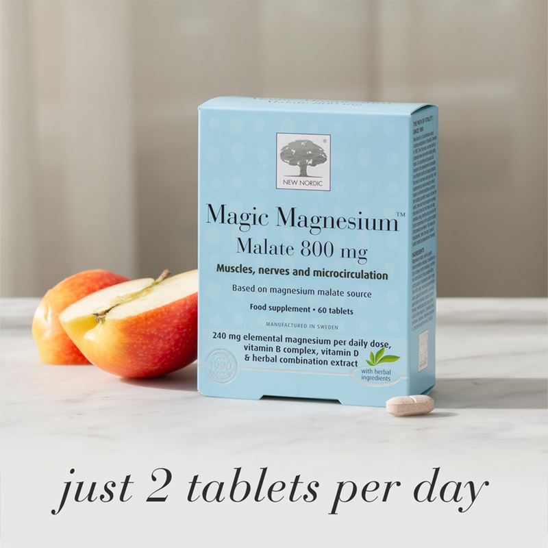 New Nordic magic magnesium malate tablets 60ct , imported from the UK