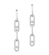 Harrods Messika Move Link White Gold and Diamond Convertible Earrings (1.70ct)- Buy online at McGrocer
