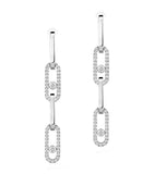 Messika white gold diamond convertible earrings 1.70ct - British product