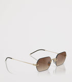 Oliver Peoples TK-13 titanium rectangle sunglasses, UK version