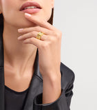 Bvlgari B.zero1 three-band ring 18kt yellow gold - British product