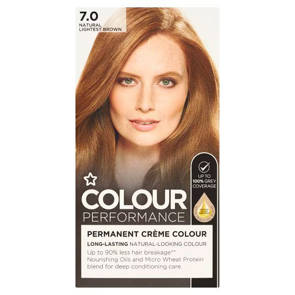 Superdrug Colour Performance 7.0 Natural Lightest Brown (British brand)