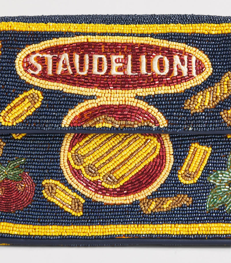 STAUD beaded shoulder bag Tommy 20x15x10cm (British brand)