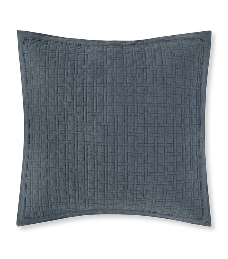 Amalia linen quilted Adorno king Oxford pillowcase 50x75cm, imported from the UK