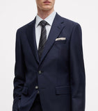 BOSS striped tie silk-cotton blend imported from the UK