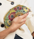 Judith Leiber Venetian meadow clutch bag miniature, imported from the UK