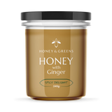 Miel britannique Honey & Greens au gingembre 240 g
