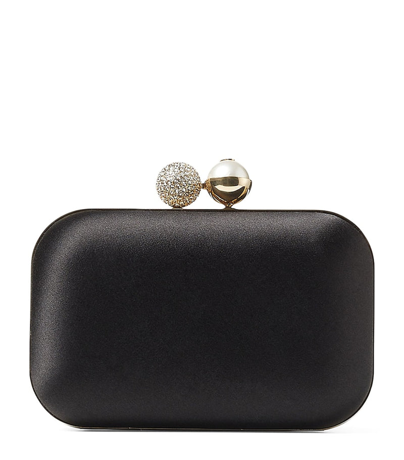 Jimmy Choo Cloud clutch bag with crystal dome clasp, imported from the UK