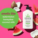 Hempz Herbal Body Moisturiser Fresh Coconut & Watermelon 500mL, UK version