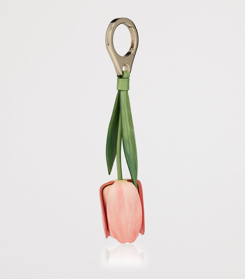 Christian Louboutin Tulip leather bag charm, UK version