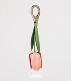 Christian Louboutin Tulip leather bag charm, UK version