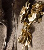 Miu Miu bow brooch gold-tone brass, UK version