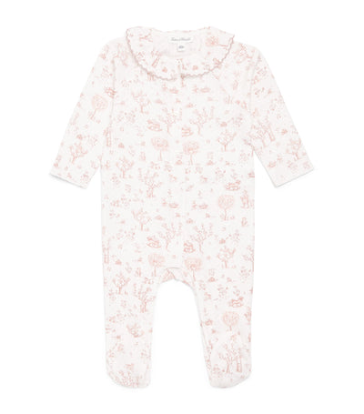 Harrods Tartine et Chocolat Cotton Baby All-In-One with Woodland Toile Print 0-24 Months- Buy online at McGrocer