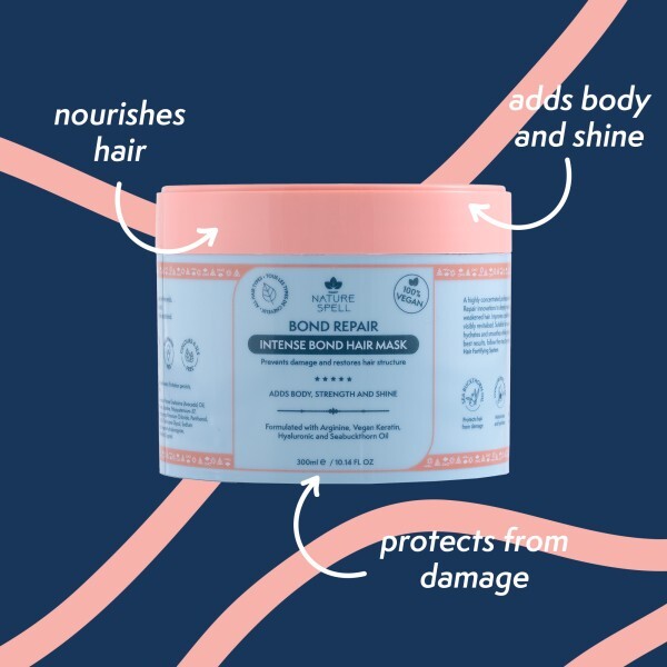 Nature Spell Bond Repair Hair Mask 300ml, imported from the UK