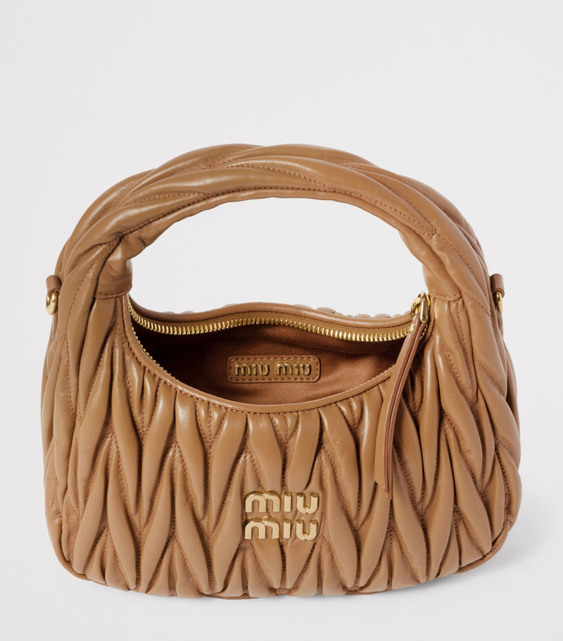 Miu Miu Matelassé Leather Wander Top-Handle Bag (British brand)