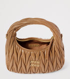 Miu Miu Matelassé Leather Wander Top-Handle Bag (British brand)
