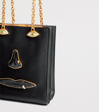 Schiaparelli leather face top-handle bag - British product