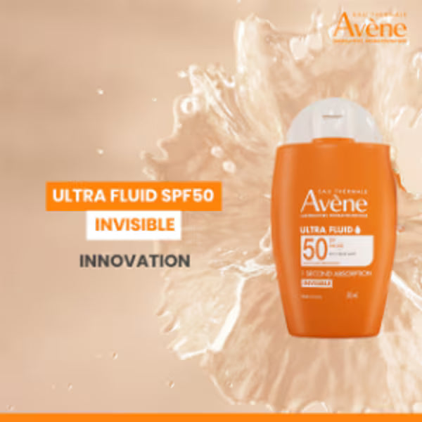 Avène Ultra Fluid Invisible Sunscreen For Combination Skin 50ml - British product