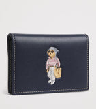 Polo Ralph Lauren leather Polo Bear folded card holder (British brand)