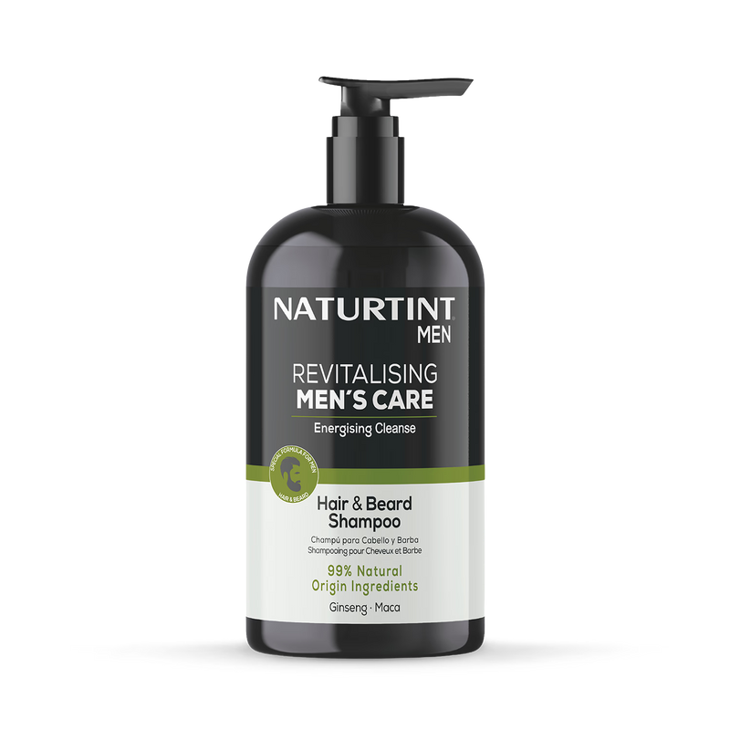 Naturtint Men Hair & Beard Shampoo 500ml (British brand)