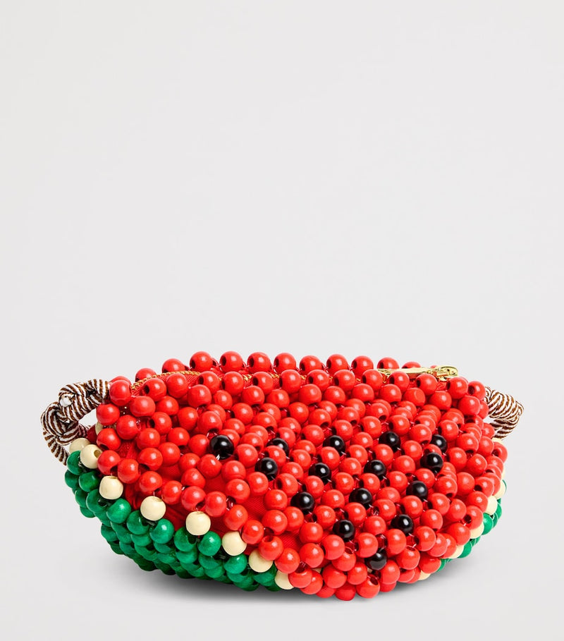 ALEMAIS mini beaded watermelon shoulder bag, imported from the UK