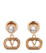 Harrods Valentino Garavani Crystal Ovalette Stud Earrings- Buy online at McGrocer