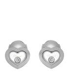 Chopard Happy Diamonds earrings 18kt white gold, imported from the UK