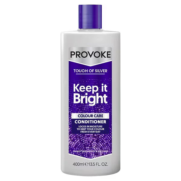 Provoke Silver Keep It Bright Conditioner 400ml, imported from the UK