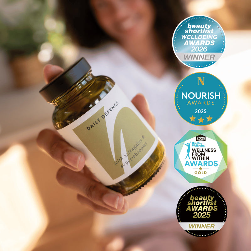 The Herbtender Immune Defence Capsules with Astragalus and Shrooms 60 Vegan, UK version