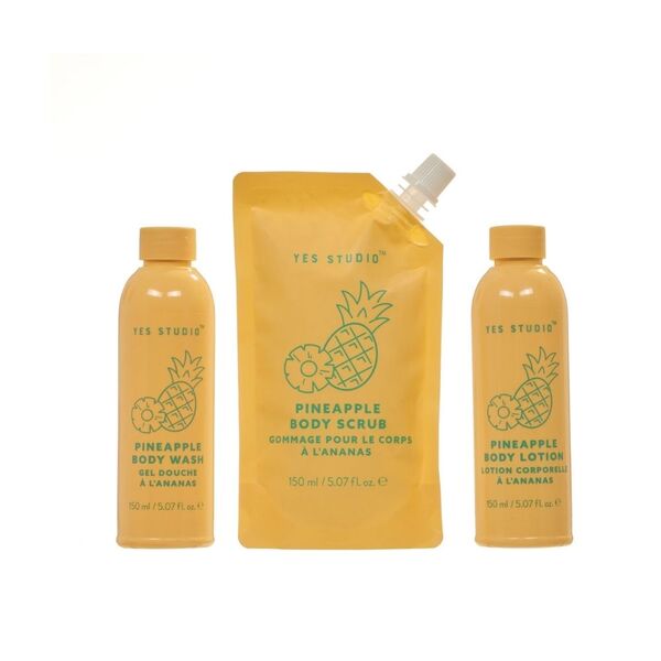 Yes Studio Pina Colada Shower Set with Tropical Fragrance (British brand)