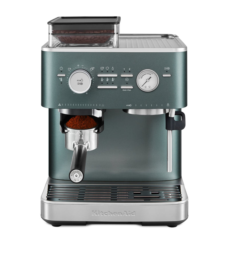 KitchenAid semi automatic espresso machine with burr grinder, UK version