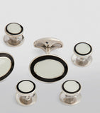 Deakin & Francis enamelled stud cufflinks - British product