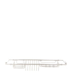 Zodiac extendable bath rack with compartments and hooks (British brand)