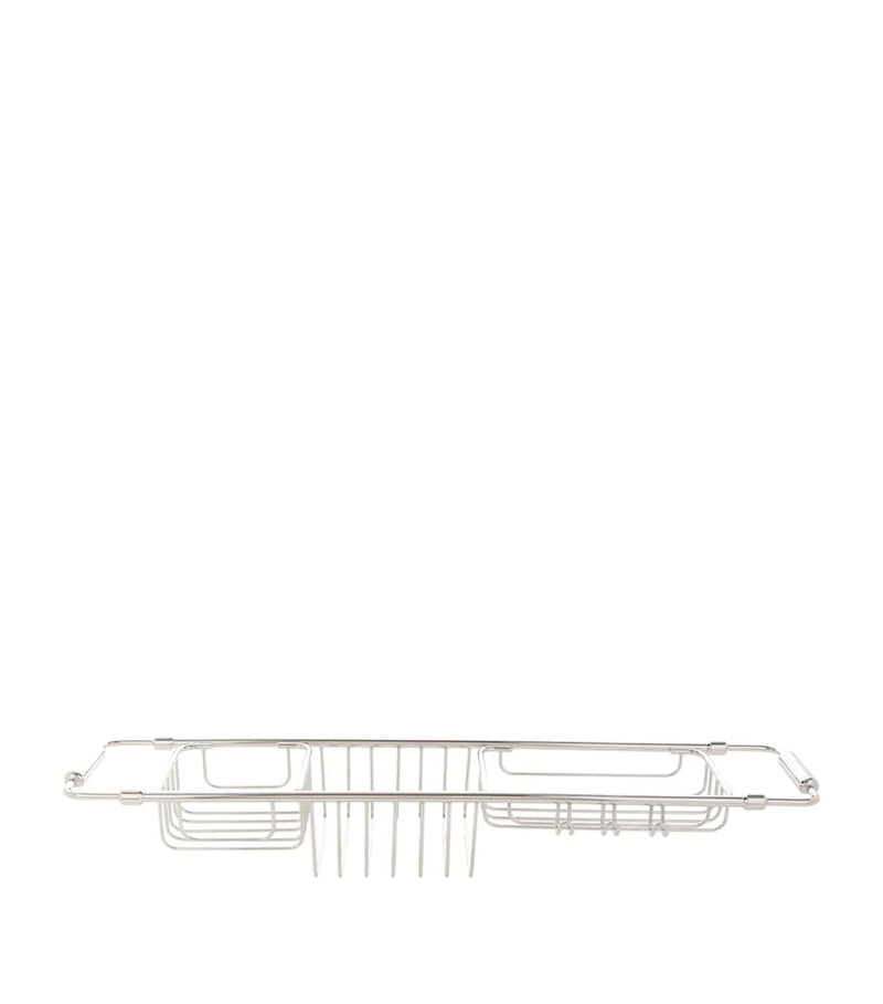 Zodiac extendable bath rack with compartments and hooks (British brand)