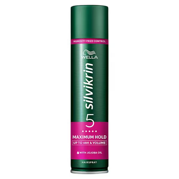 Wella Silvikrin Maximum Hold Hairspray 75ml (British brand)