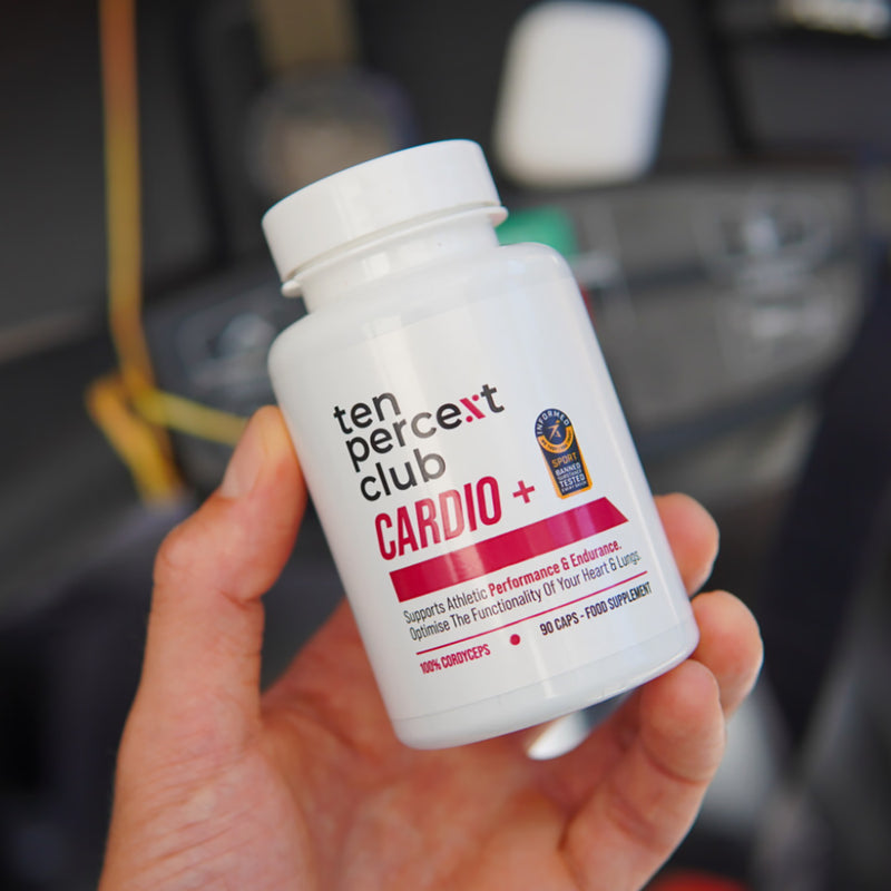 The Ten Percent Club Cardio+ cordyceps 90 capsules, UK version