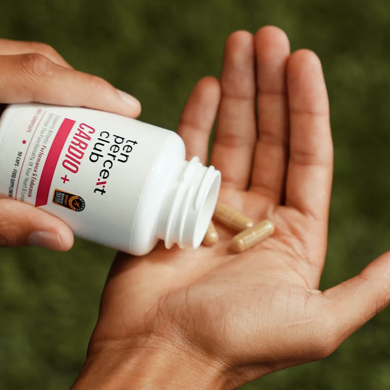 The Ten Percent Club Cardio+ cordyceps 90 capsules, UK version