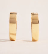 Harrods Anita Ko Yellow Gold Lotus Hoop Earrings- Buy online at McGrocer