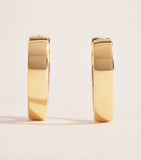 Anita Ko yellow gold lotus hoop earrings, UK version