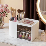 Livingandhome plastic desk organiser with drawers (British brand)