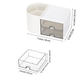Livingandhome plastic desk organiser with drawers (British brand)
