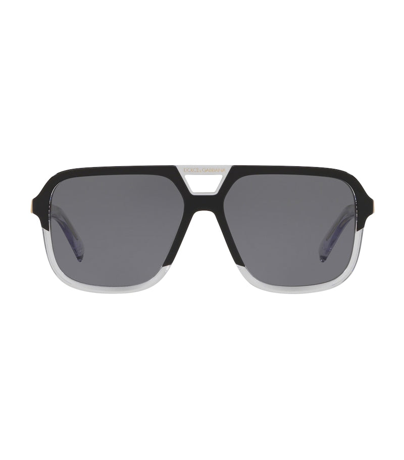 Dolce&Gabbana Angel sunglasses oversized acetate with logo, imported from the UK