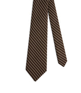 Harrods Dunhill Mulberry Silk Stripe Tie- Buy online at McGrocer