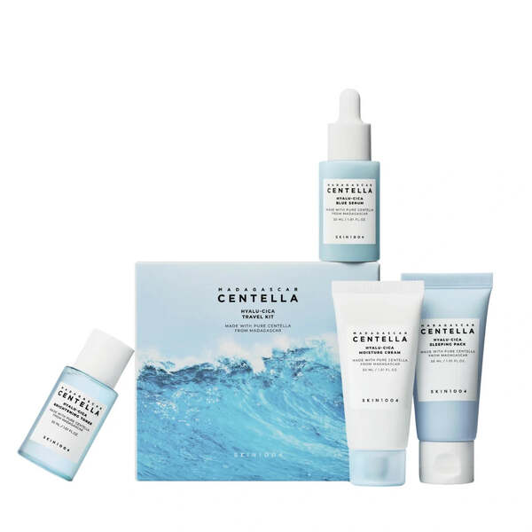 SKIN1004 Hyalu-Cica travel kit 4pcs, imported from the UK