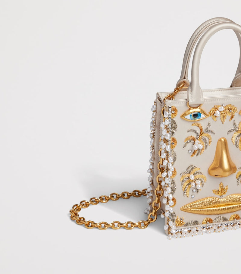 Schiaparelli mini satin face top-handle bag, UK version