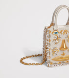 Schiaparelli mini satin face top-handle bag, UK version
